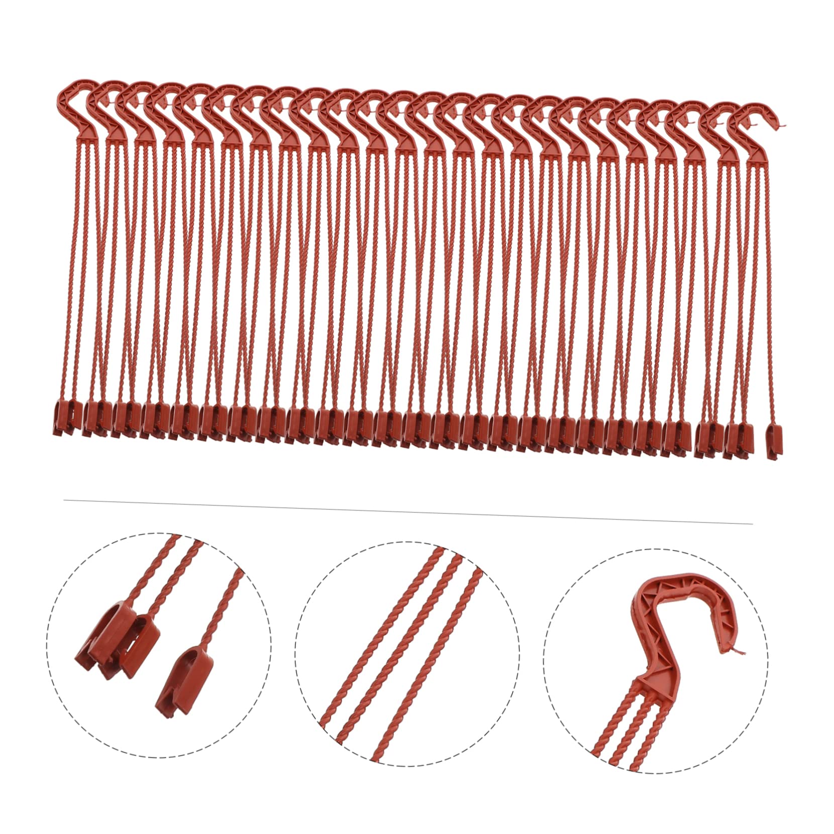 YARNOW Crochet pour Suspendre un Pot de Fleurs en Plastique, 60 Pièces