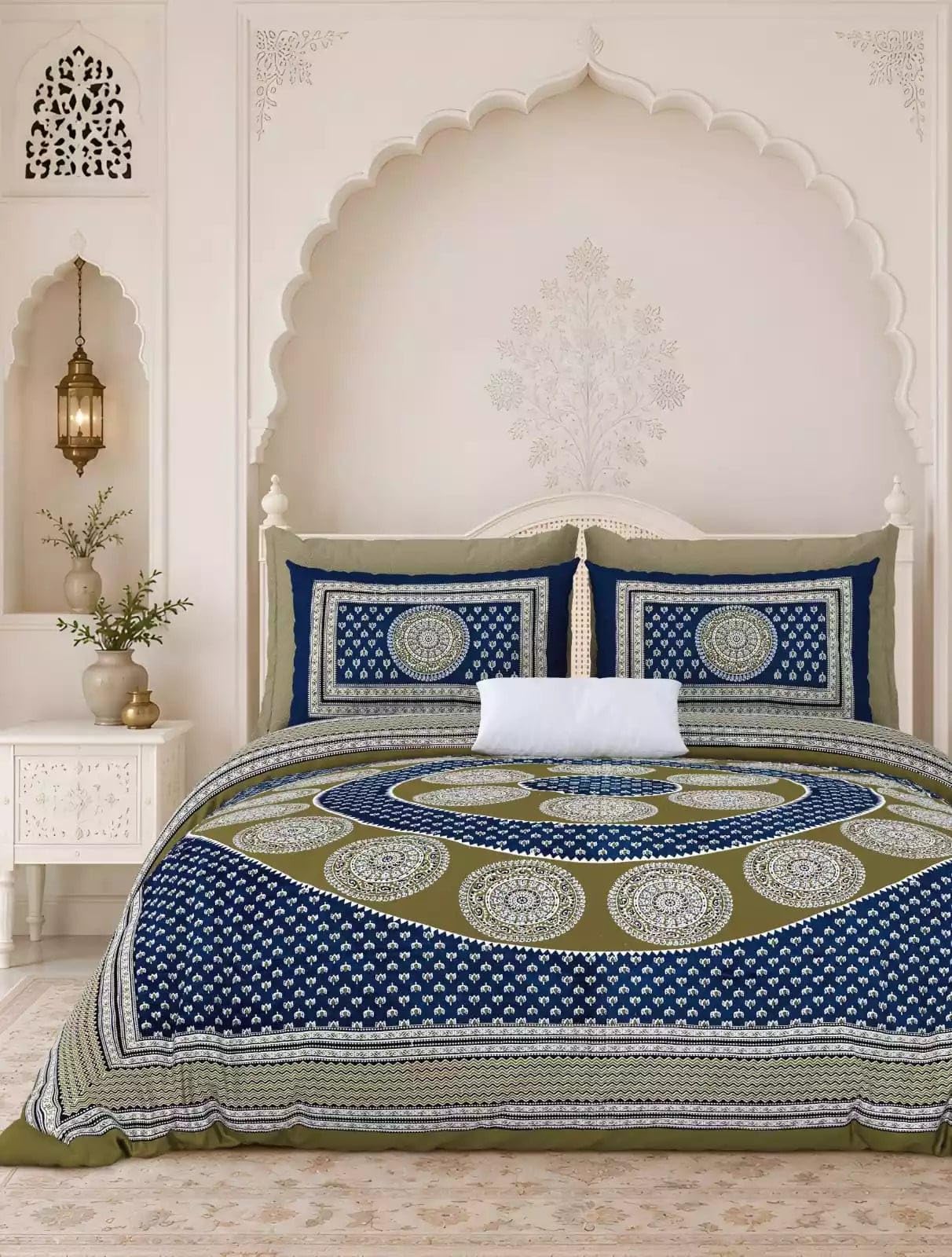 King Size Cotton Bedsheet Set | Comfortable Sleep | Stylish Home Décor-picture-27