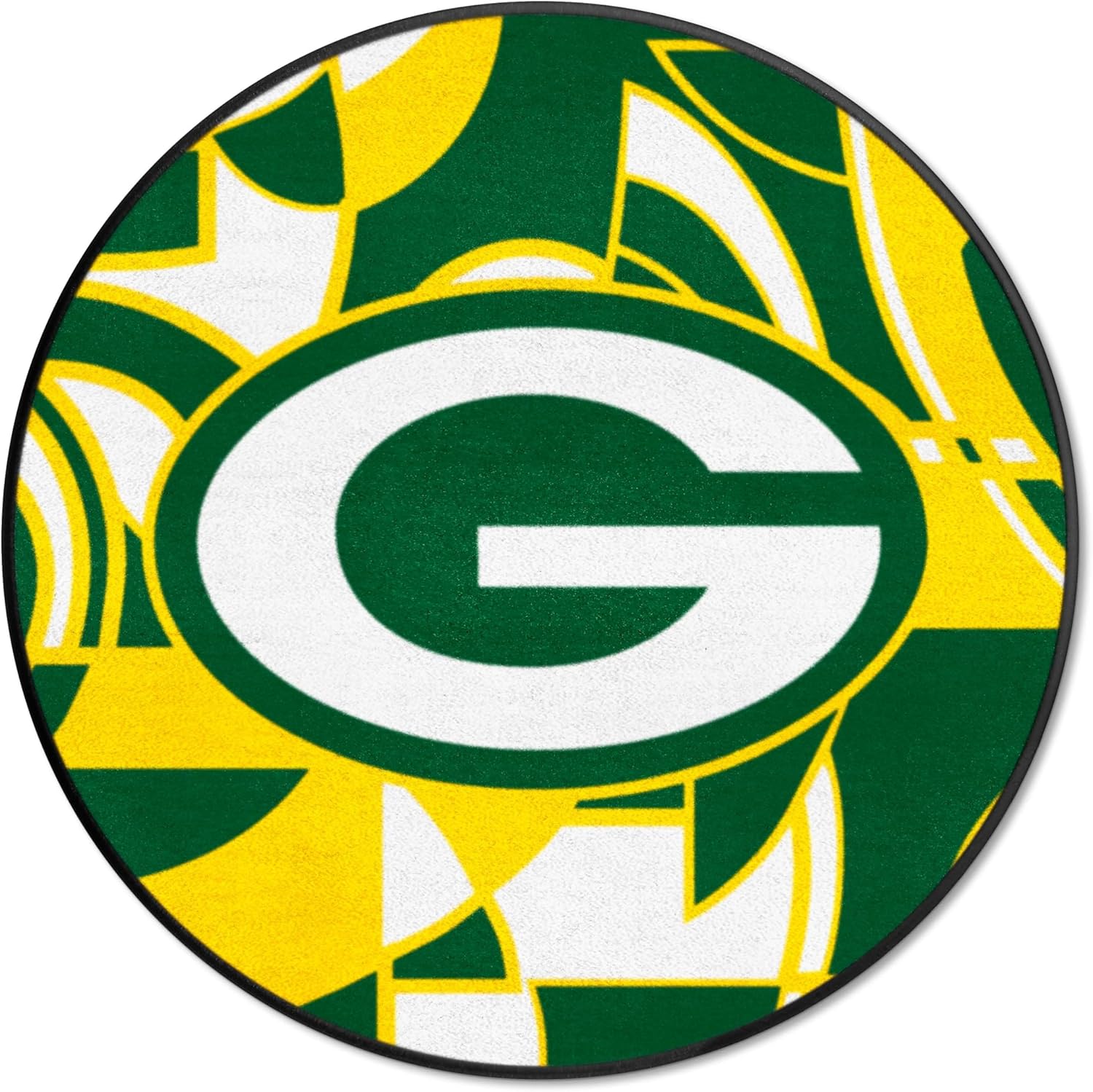 FANMATS 23268 Green Bay Packers Roundel Rug - 27in. Diameter Xfit Design