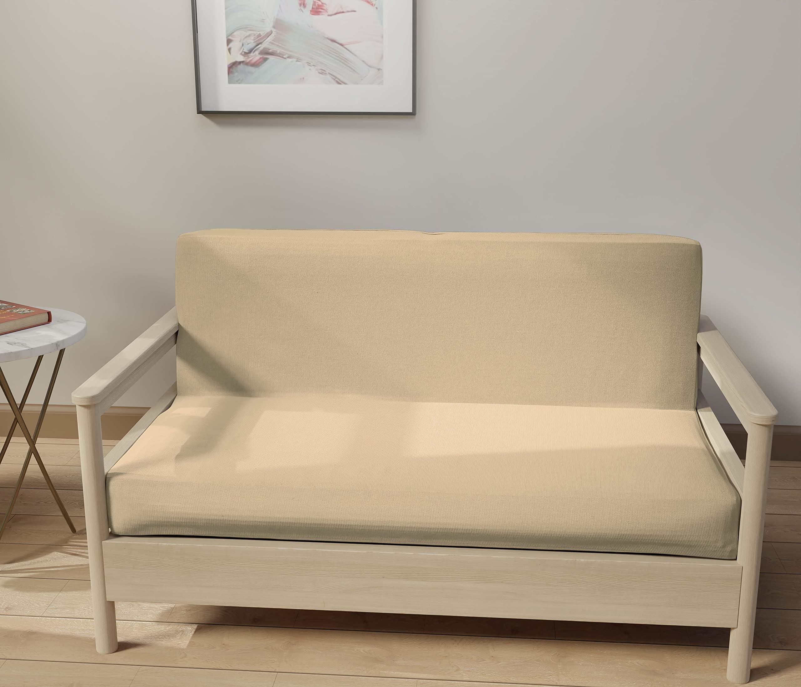 White Canvas Futon Cover Full 472 Home