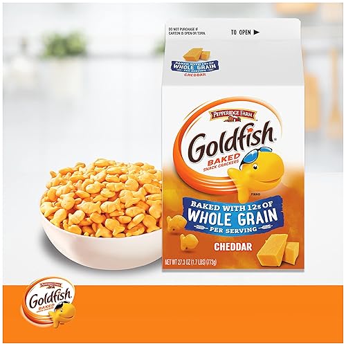 Miniatura 23 de Goldfish Galletas de queso cheddar, cartón de 27.3 onzas
