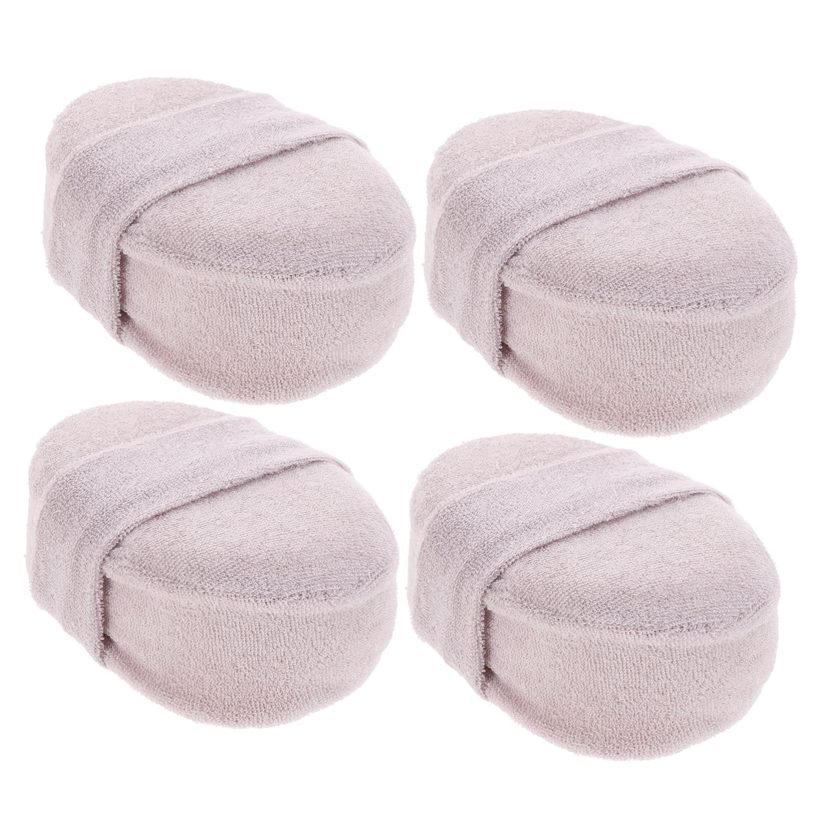 DOITOOL 8piezas Esponjas Exfoliantes De Loofah Natural De Guantes Para y Ecológico Para Hombres y Mujeres Gris