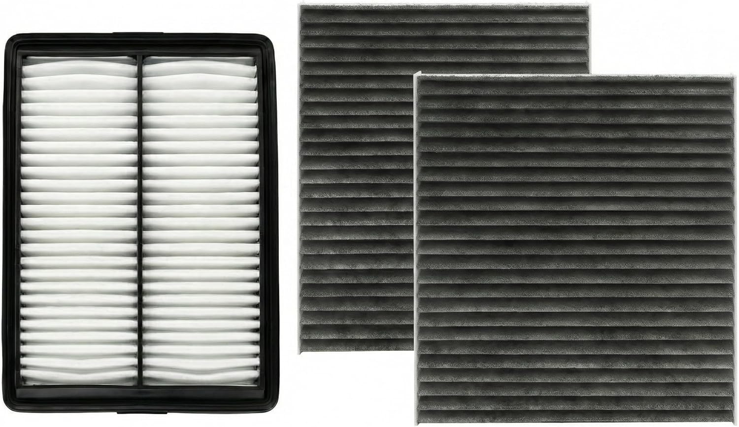 Engine & Cabin Air Filter Kit for Kia Carnival Hybrid 2026 2025 (Only Fit Hybrid) (Cabin Filters Located Rear under the Hood & Glove Box)