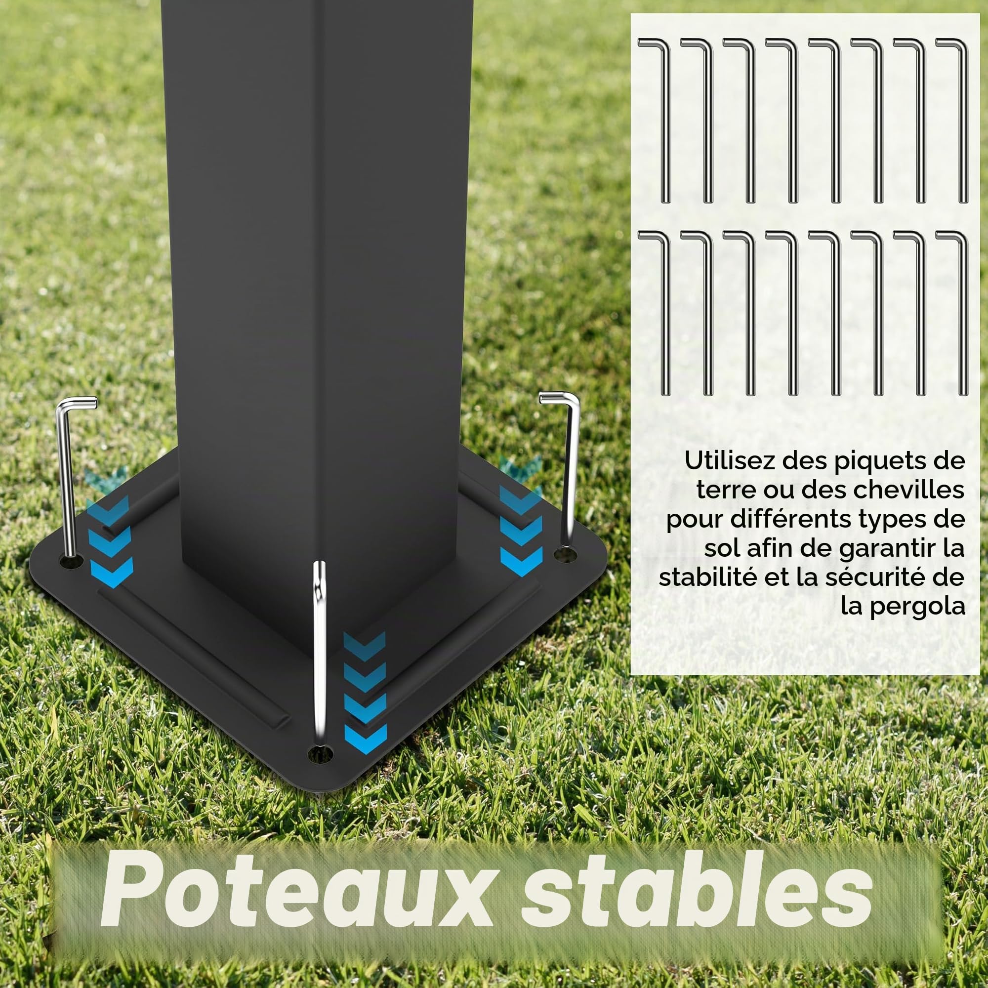 FIVMEN Pergola Tonnelle de jardin 3 x 3 m - Imperméable et stable - Résistant à l'hiver - Avec zones d'ombrage réglables - Protection solaire pour jardin, terrasse et balcon - Beige