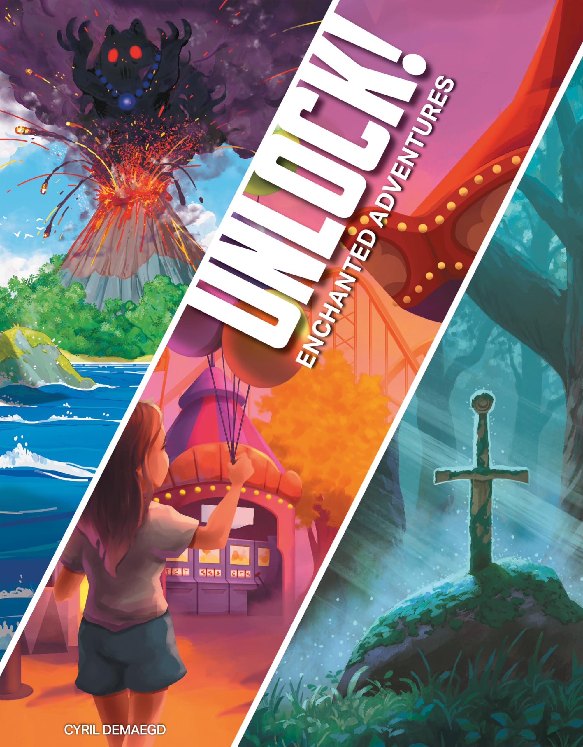 Asmodee - Unlock! Enchanted Adventures - Space Cowboys - Jeux de société - Jeu d'escape Game coopératif - 3 Aventures inédites - Dès 10 Ans - 1 à 6 Joueurs - 60 Min - Version Française