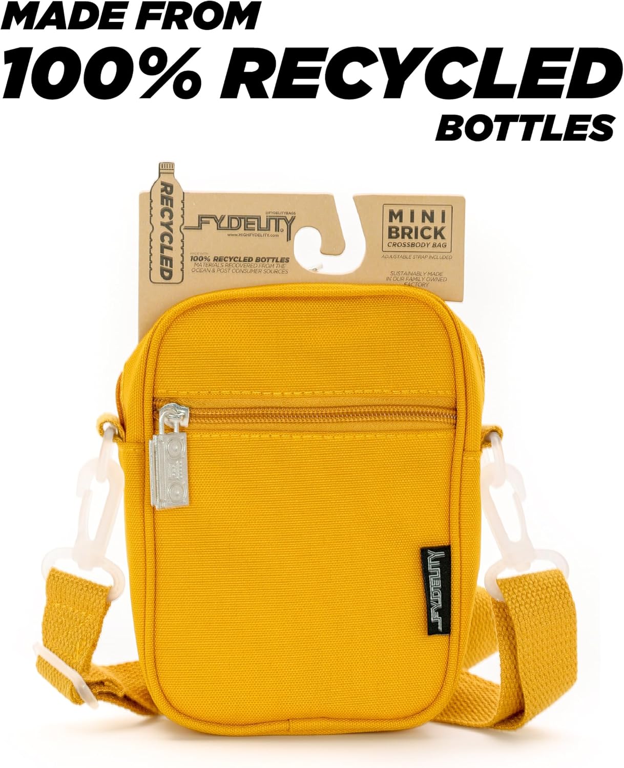 Fydelity Small Crossbody Bags for Women & Men – 80s/90s Small Bum Bag – Stylish Travel & Festival Belt Bag – Ideal Fanny Pack for Daily Fashion – Perfect for Travel & Everyday Wear (88661) - Image 3