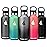 HYDRO CELL Stainless Steel Water Bottle with Straw & 2 Standard Mouth Lids (32oz 24oz 20oz 16oz) Keeps Liquids Hot or Cold w/Double Wall Vacuum Insulated Leak Proof Sport Design (Graphite/Black 20oz)