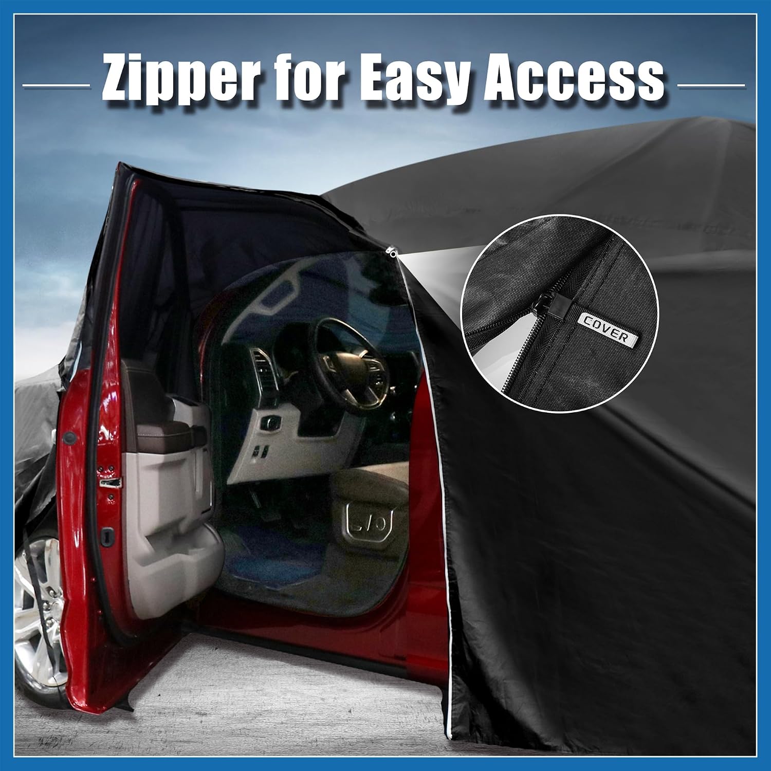 Car Cover for Smart Fortwo 2007-2023 210D-PU Oxford Outdoor Full Car Cover All Weather Waterproof Windproof Protection with Driver Door Zipper Black Item Replacement