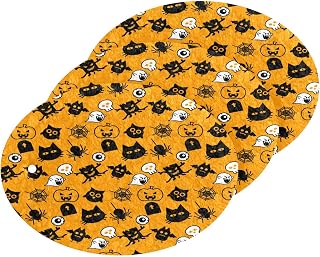 Halloween Cat Ghost Monster Kitchen Sponges Cleaning Dish Sponges Non-Scratch Scrubber Sponge for Kitchen Bathroom Cars, pack of 3