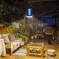 WUEAOA 15W UV elektromos rovarcsapda lámpa 4200V vízálló szúnyog- és legyirtó 6