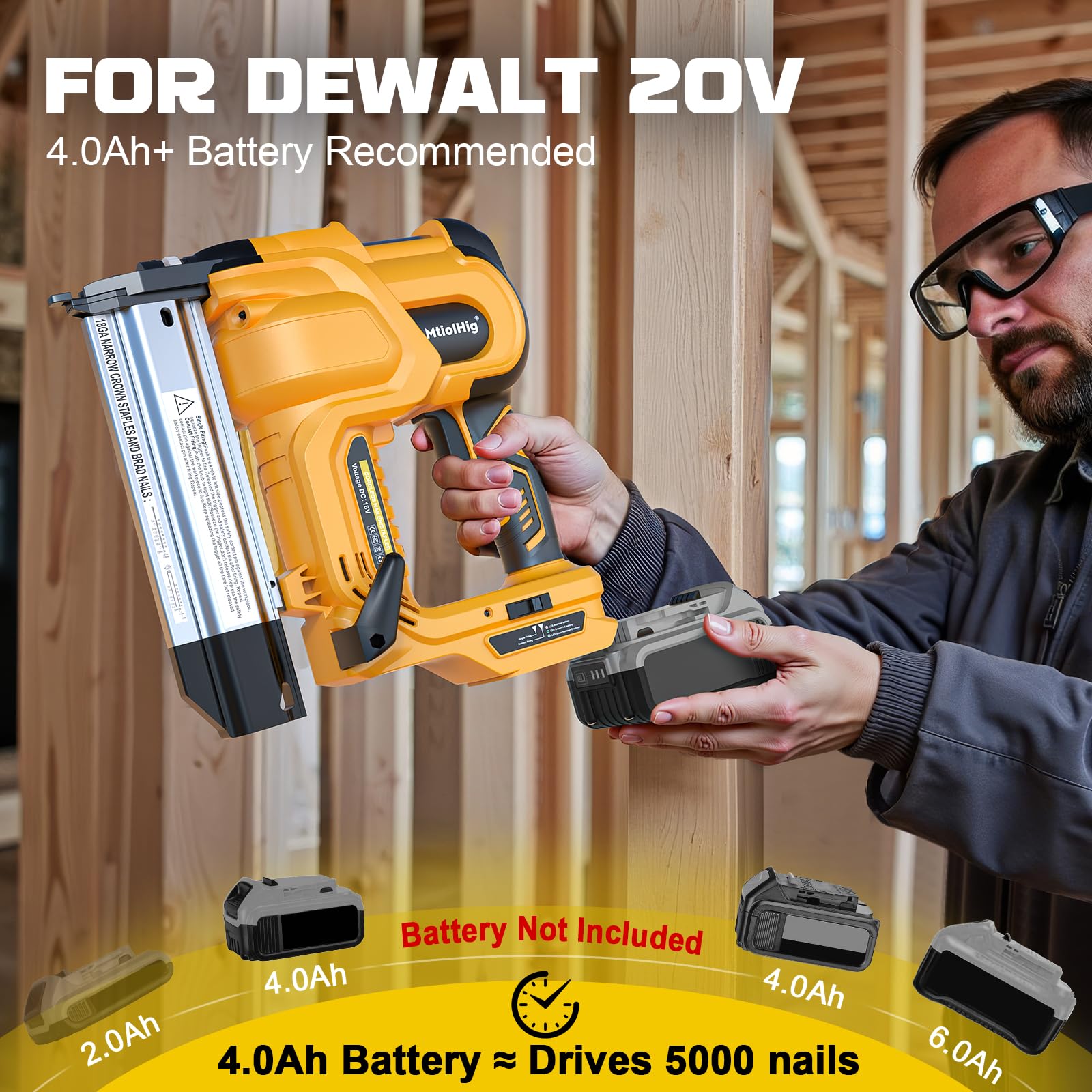 Nailer Kit Dewalt 18 Gauge Brad Nails Cordless Brad Nailer Kit