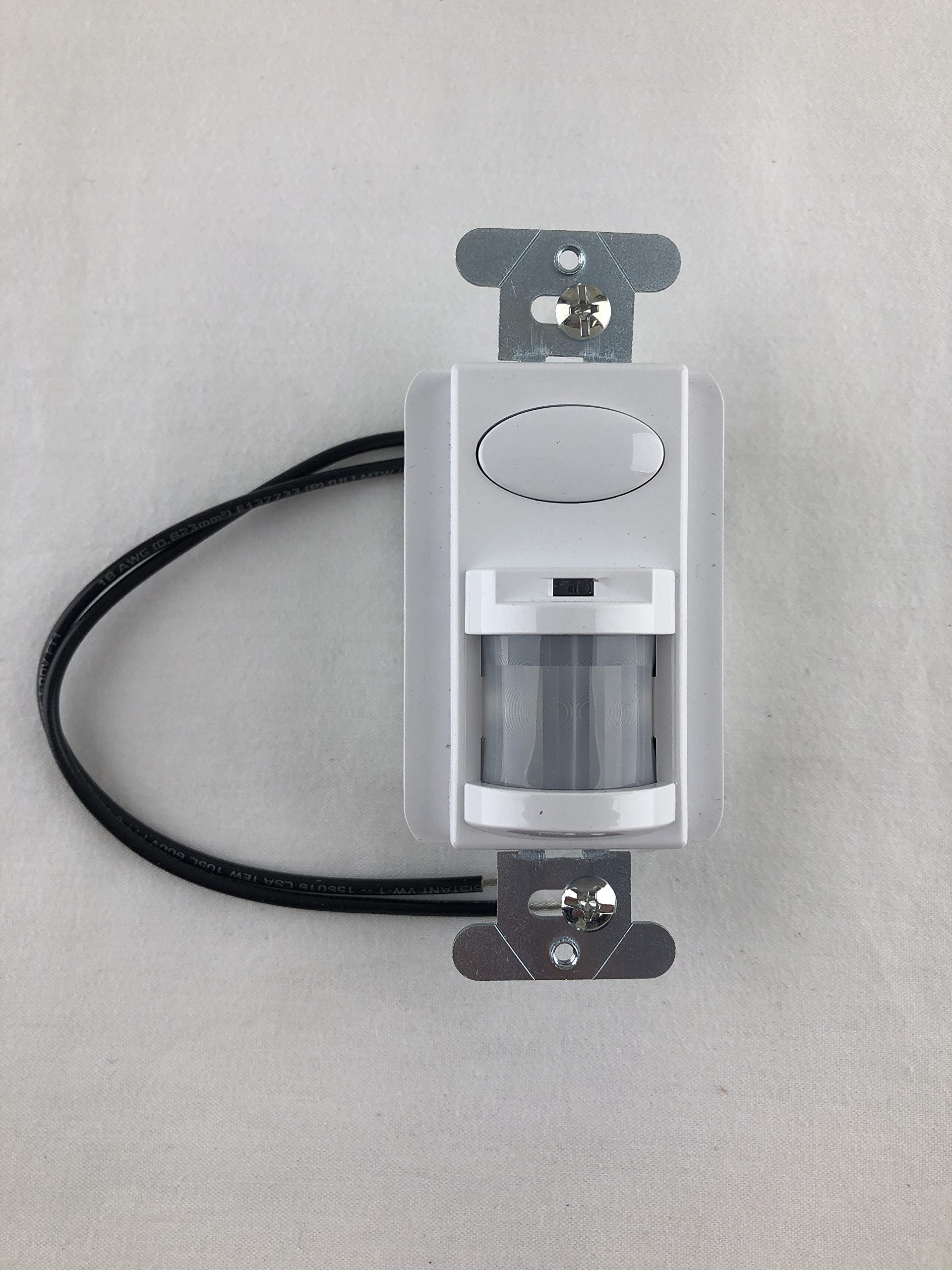 SensorSwitch SSD-SA-120-WH Decorator Sensor PIR, 120 vac, 1 Switch, Manual on, White