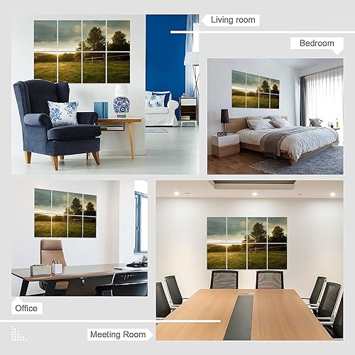 Miniatura 6 de Paneles acústicos artísticos, hermoso panel de pared acústico insonorizado con panel de absorción de sonido decorativo autoadhesivo tratamiento