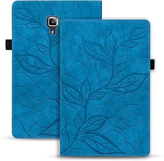 Rosbtib Case for Samsung Galaxy Tab S4 10.5 Inch 2018, Leaf Embossed Premium PU Leather with Folio Protection Cover for Galaxy 2018 Tablet SM-T830/T835 - Blue