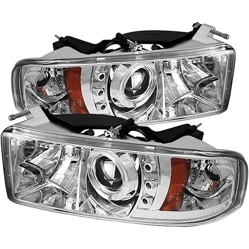 Spyder Auto LED Halo Projector Headlights Chrome/Clear