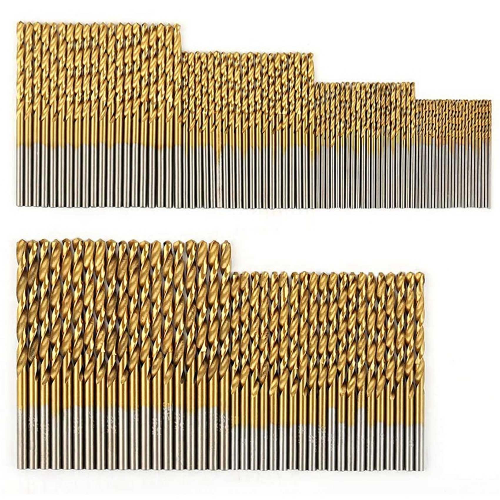 600 Piezas Juego de Brocas de Titaneo Brocas HSS para Metal, Acero, Madera, Plástico, Cobre, Aleación de Aluminio, 1 mm una 3.5 Mm