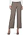 Liverpool Los Angeles Petite Mid-rise Wide Leg Crop Trouser W/ Flap Pockets 25" Inseam - Main View