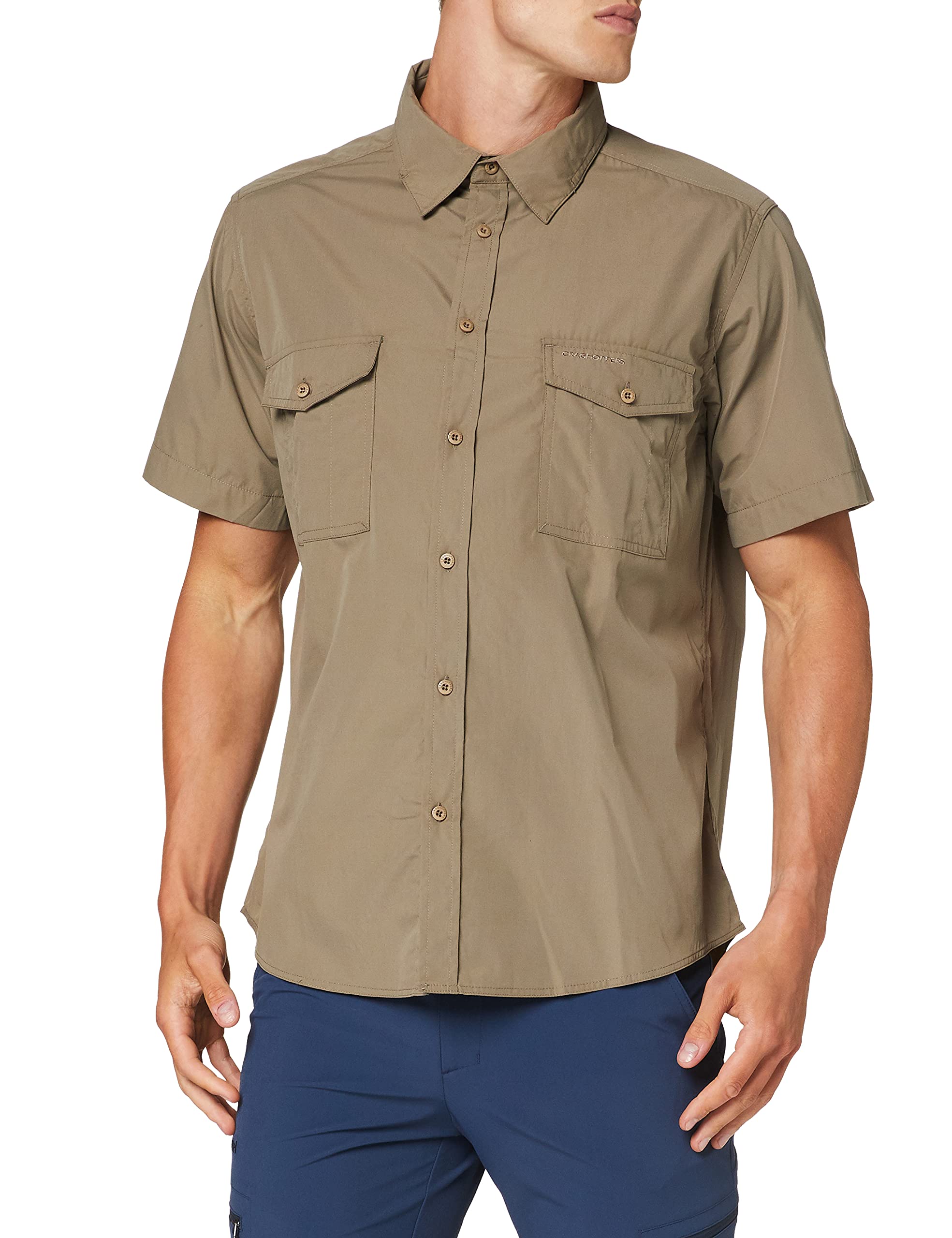 CraghoppersMen's Kiwi Solid Short Sleeve Polo Shirt