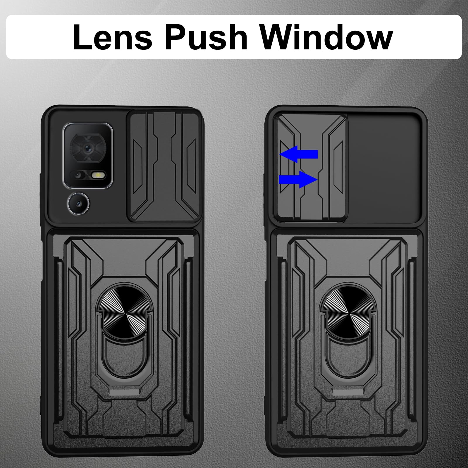 Cover per TCL 40 SE/TCL 40SE + [3 Pezzi] Vetro Temperato, Weideworld