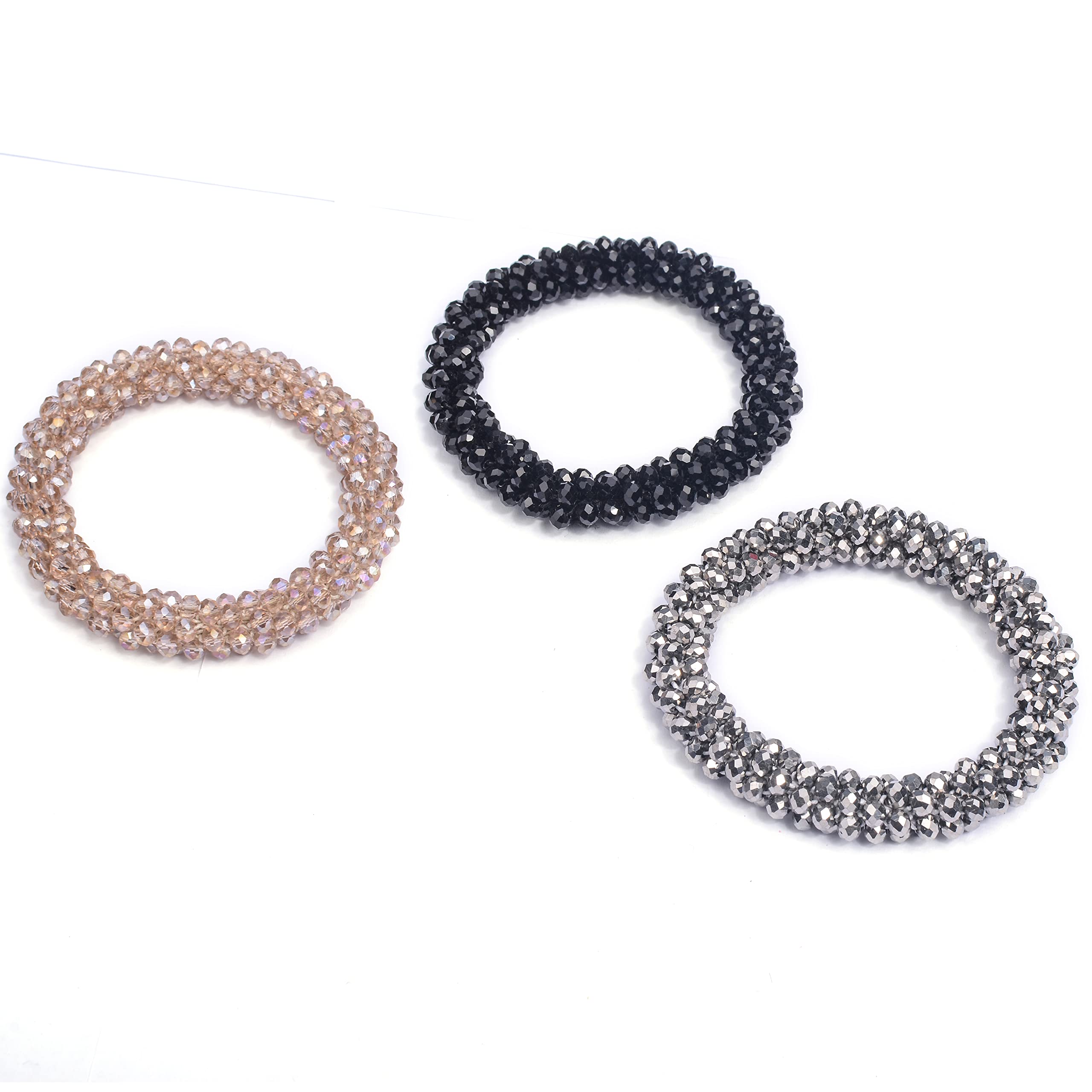 Amazon | BIANHUAN ヘアゴム ヘアアクセサリー レディース ビーズ 大人