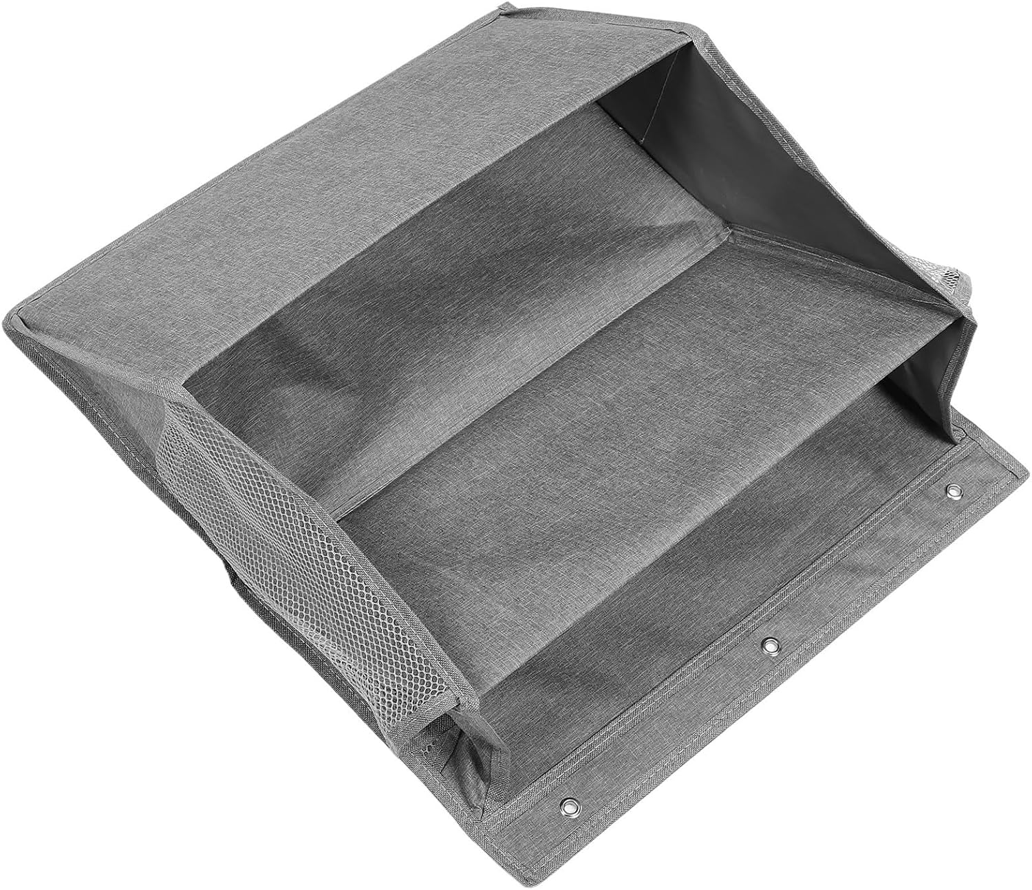 Wall Mount Rv Shoe Rack Double Tiers with Hooks Oxford Cloth Hanging Shoe Organizer for Camping Trailers and Garage Storage