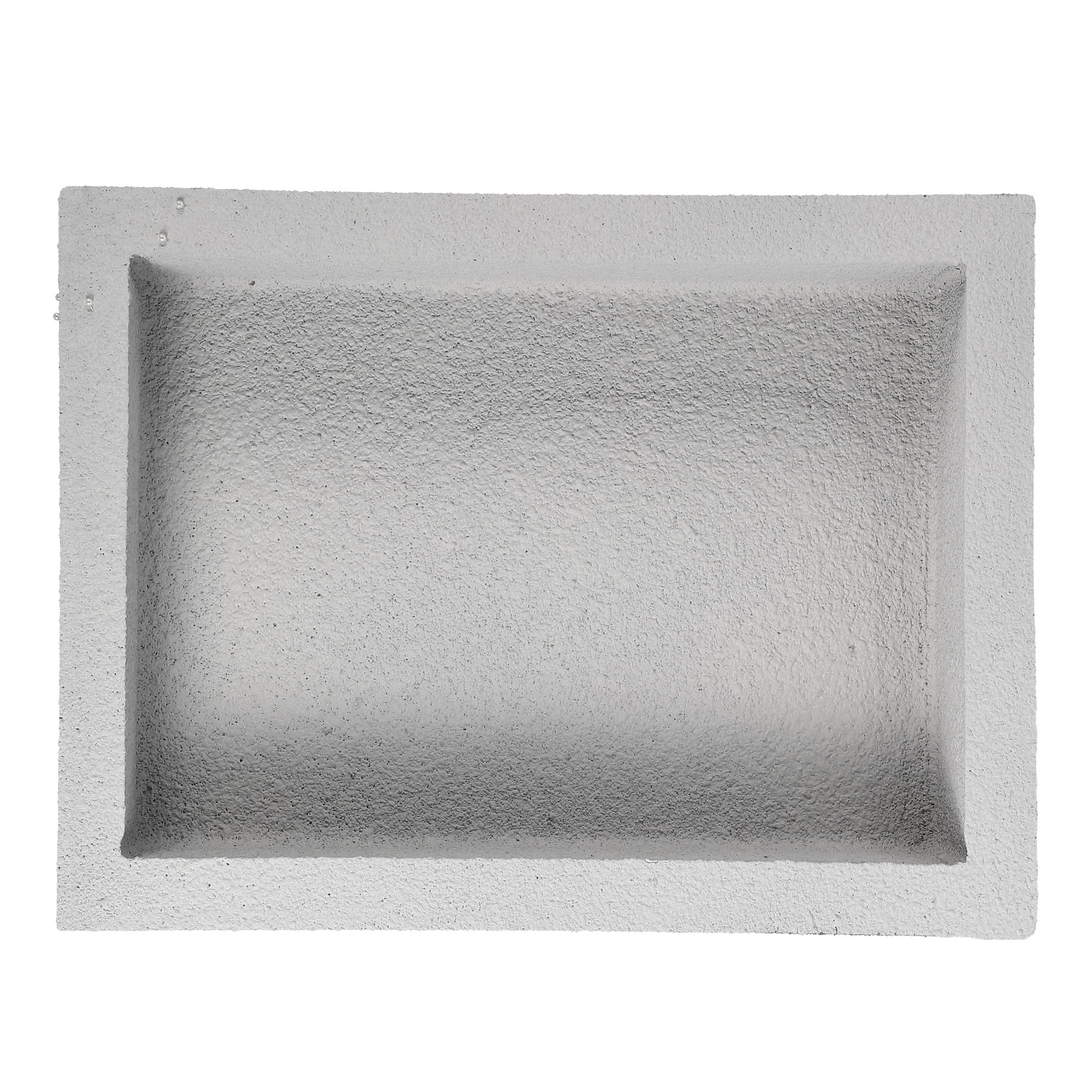 Fliesenfertige Dusch-Nische 12 x 20 Zoll, wasserdichtes Einbau-Duschregal für Bad & Dusche – nahtlos integrierbar, einfache Montage, moderne eckige Ecken – Grau