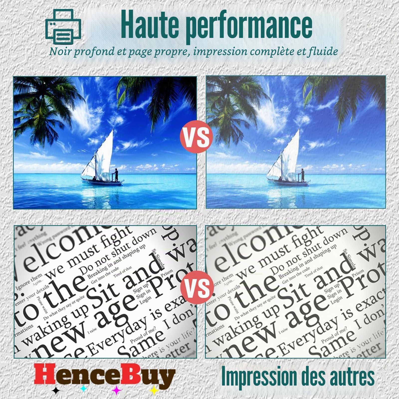 207A 207X avec Puce Cartouche de Toner pour HP Color LaserJet Pro MFP M283fdw M283fdn M255dw M255nw M282nw W2210A W2211A W2212A W2213A Lot de 4 Cartouches (Noir Cyan Jaune Magenta)