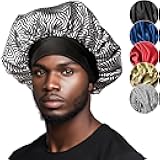 Niagara Satin Bonnet Men - Bonnet for Sleeping Men - Reversible Night Cap - Mens Bonnet for Curly Hair