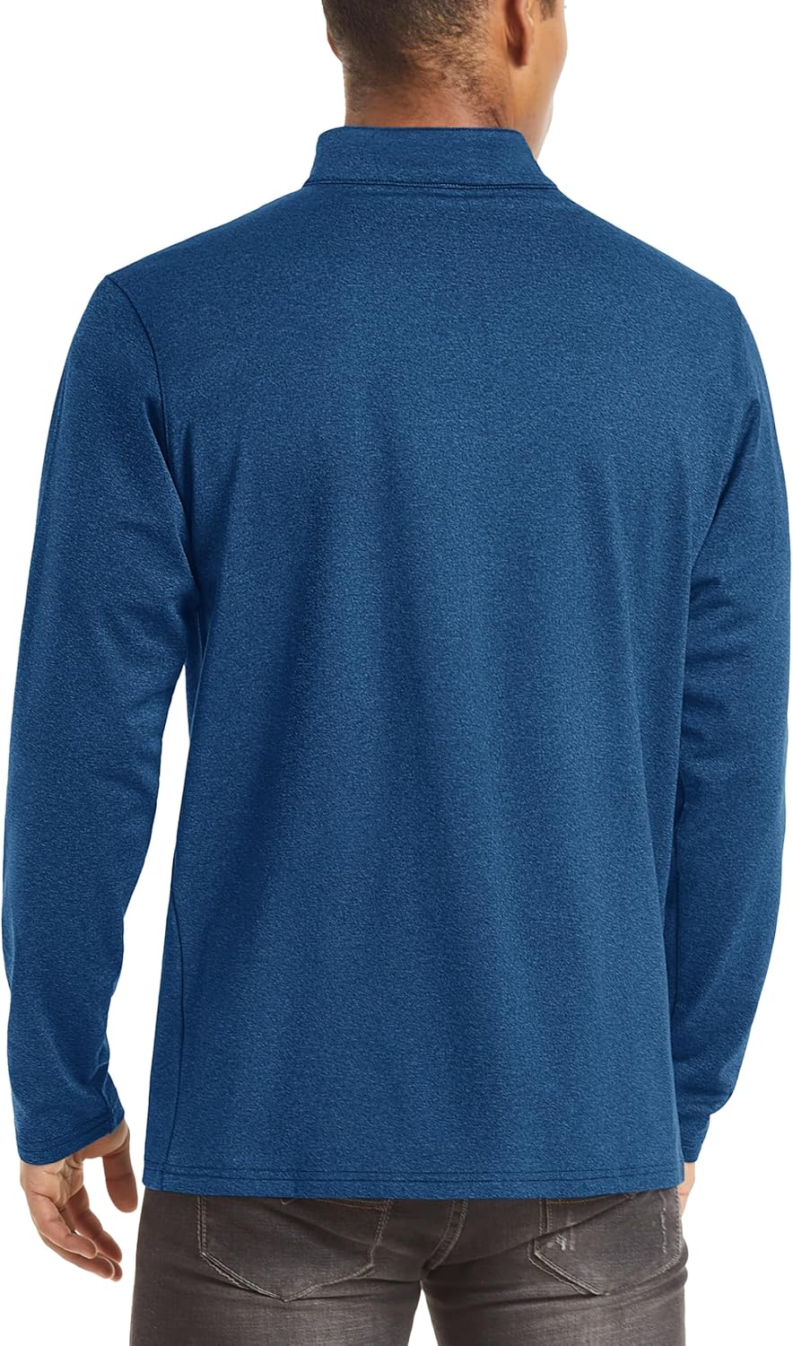 TACVASEN Men's Quarter Zip Pullover Long Sleeve Golf Sweatshirts 1/4 Zip Sweaters Winter Fleece Lined Thermal Shirt - Image 6