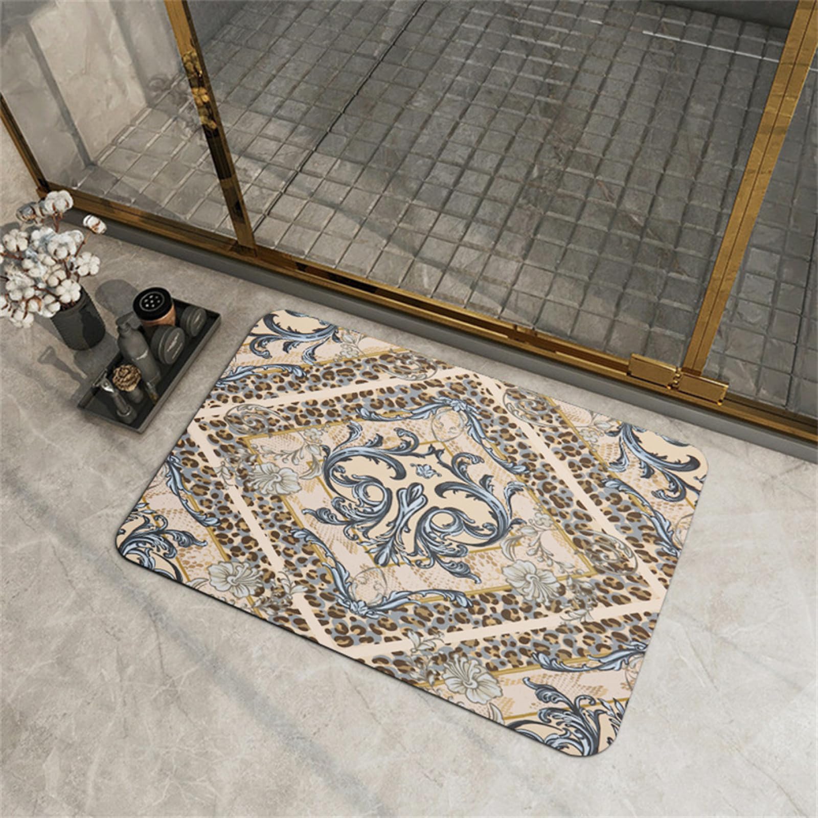 Alfombra baño antideslizantes de 60x100cm para evitar caídas 1