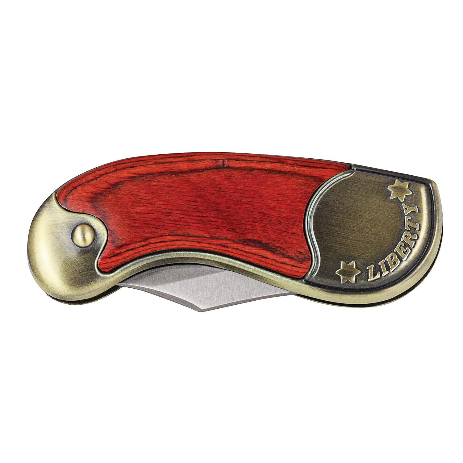 American Flag Coin Pocket Knife with Civil War Indian Head Penny| 3-inch Stainless Steel Blade | Genuine United States Coin | Collectible | Certificate of Authenticity