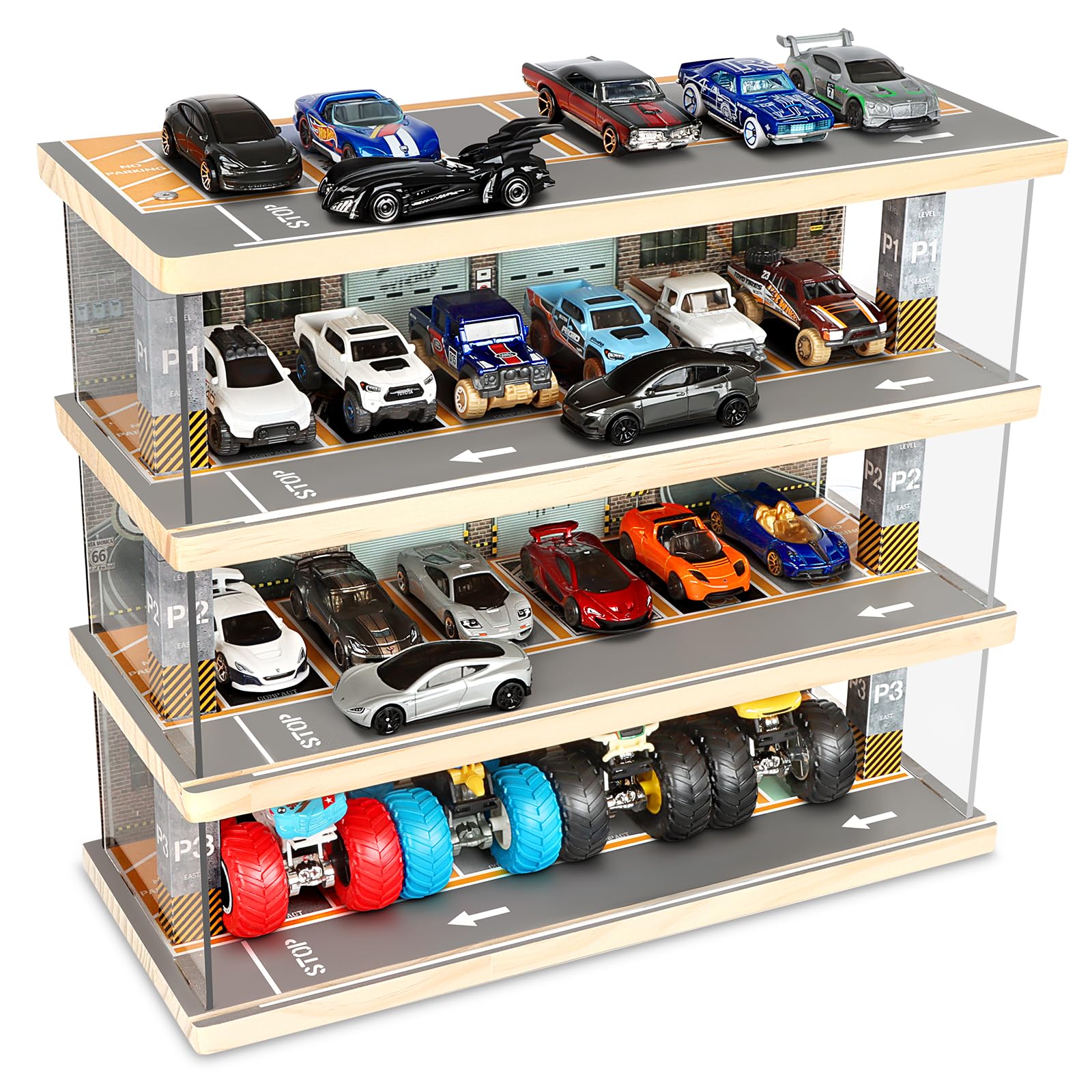 ☆ 1/64 Garage Item A Amazon.com: Saichotoy Storage for Hot Wheels: Toy Car