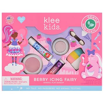 Luna Star Klee Kids Play Makeup Kit. Gentle and Non-Toxic. Kid-Friendly. Made in USA. Berry Icing Fairy