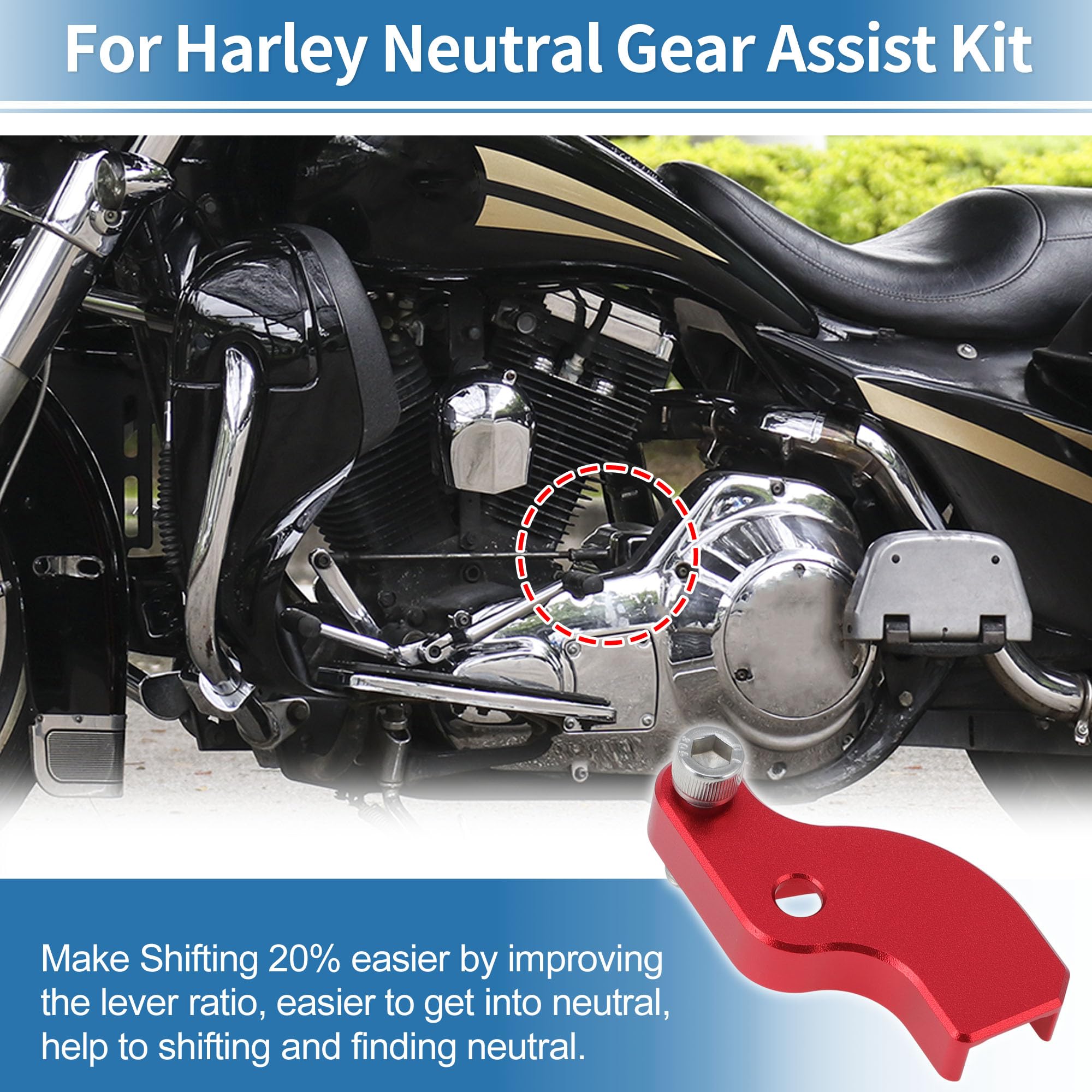 Neutral Gear Shift Assist For Harley Touring & Softail 2018-2025 - Makes Finding Neutral 20% Easier