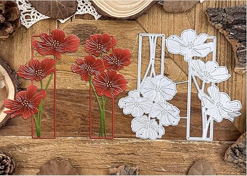 Miniatura 48 de Lapoo Troquel de corte de metal para álbumes de recortes, plantillas duraderas y cortadas para álbumes de recortes, álbumes de fotos, tarjetas