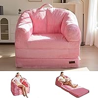 Vista 14 de MAXYOYO Sofá Cama Plegable con Respaldo, Sofá Cama Desplegable Sin Huesos con Asa, Sillón Puf Convertible 2 en 1 a Sofá Tumbona de Piso, Cómodo Sofá