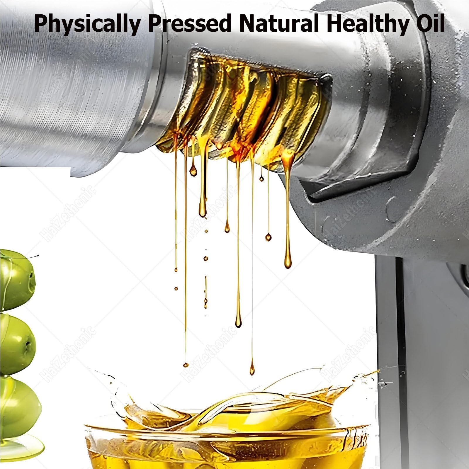 Frantoio per Olive da Casa Macchina per La Spremitura A,Freddo Pressa per Olio Commerciale per Uso Domestico, capacità Lavorazione 3~6kg,All'ora Adatto per Noci Noci Semi Lino Man