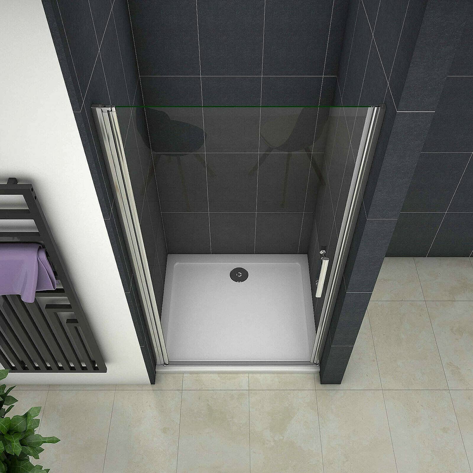 90cm Duschtür Nischentür Pendeltür Duschkabine Schwingtür Duschabtrennung Dusche H195cm