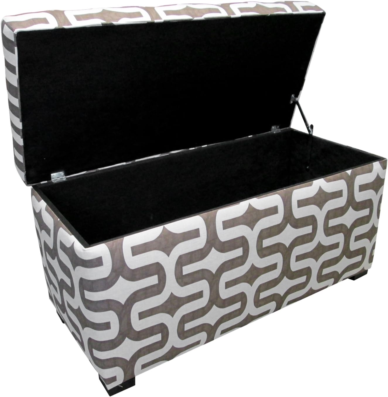 SOLE Designs Angela Collection Contemporary Fabric Upholstered Accent Entryway Storage Trunk Yellow : Everything Else