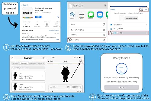 Miniatura 6 de Paquete de 100 tarjetas NFC ntag215 de 0.984in, tarjetas NFC redondas de 0.98 pulgadas, calcomanías NFC 100% compatibles con Amiibo y TagMo-Timeskey