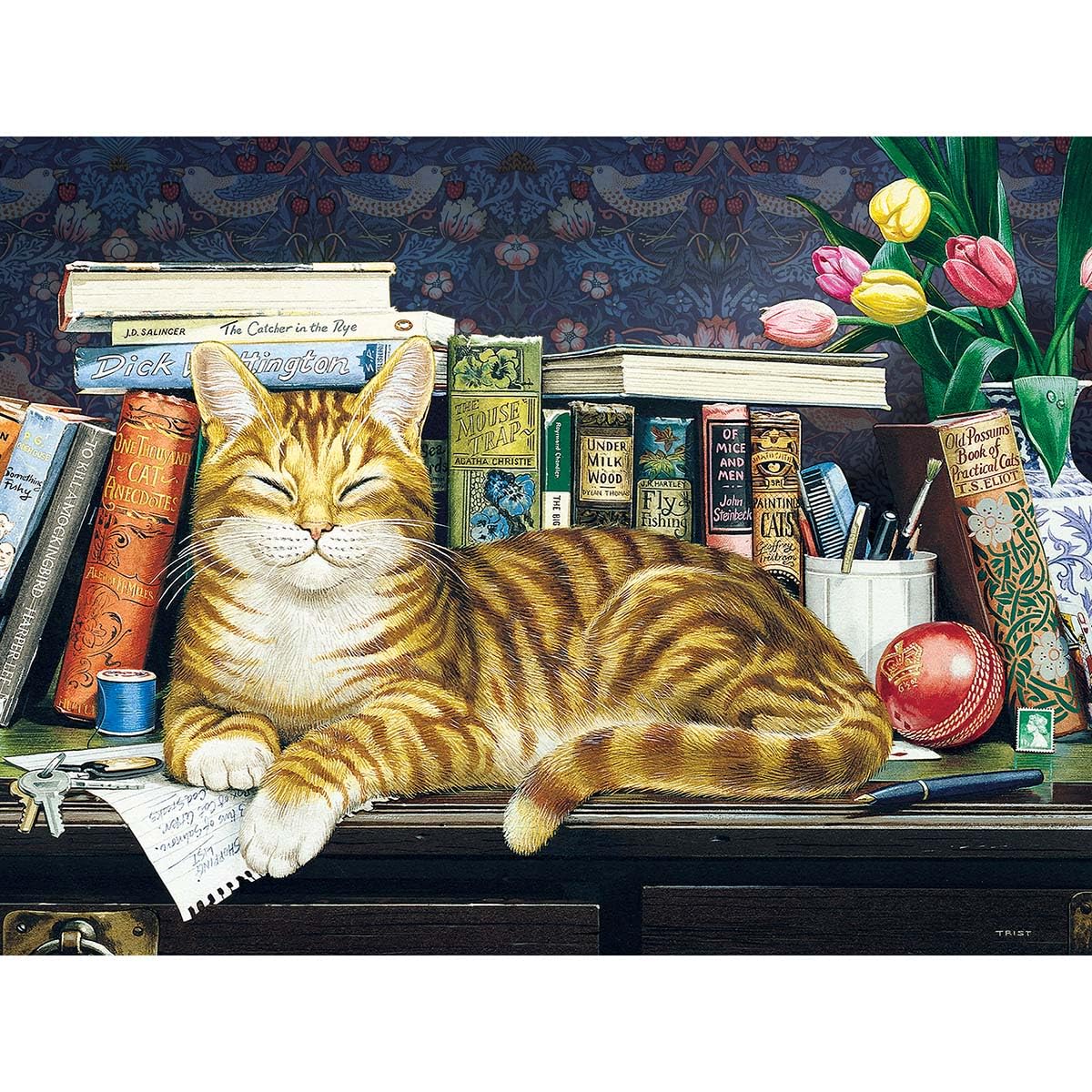 Cobble Hill 500 Piece Jigsaw Puzzle - 'Marmaduke' Colorful Puzzle For Adults & Kids (Includes Poster) - View #11