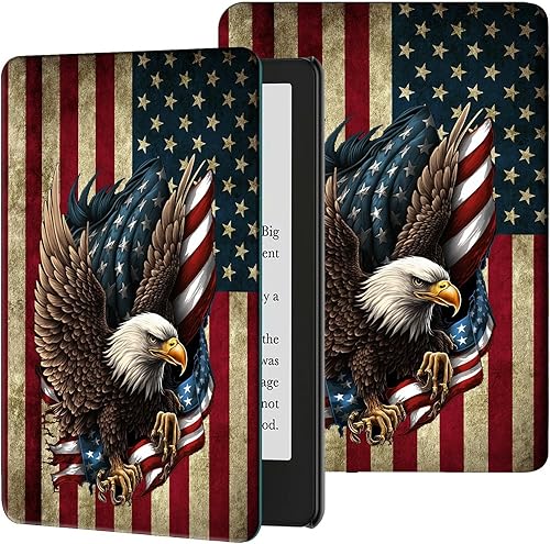 Vista 285 de Funda para Kindle de 6 pulgadas (11.ª generación, versión 2024/2022) delgada de piel sintética, ajustable, multiángulo, Smart Shell con función