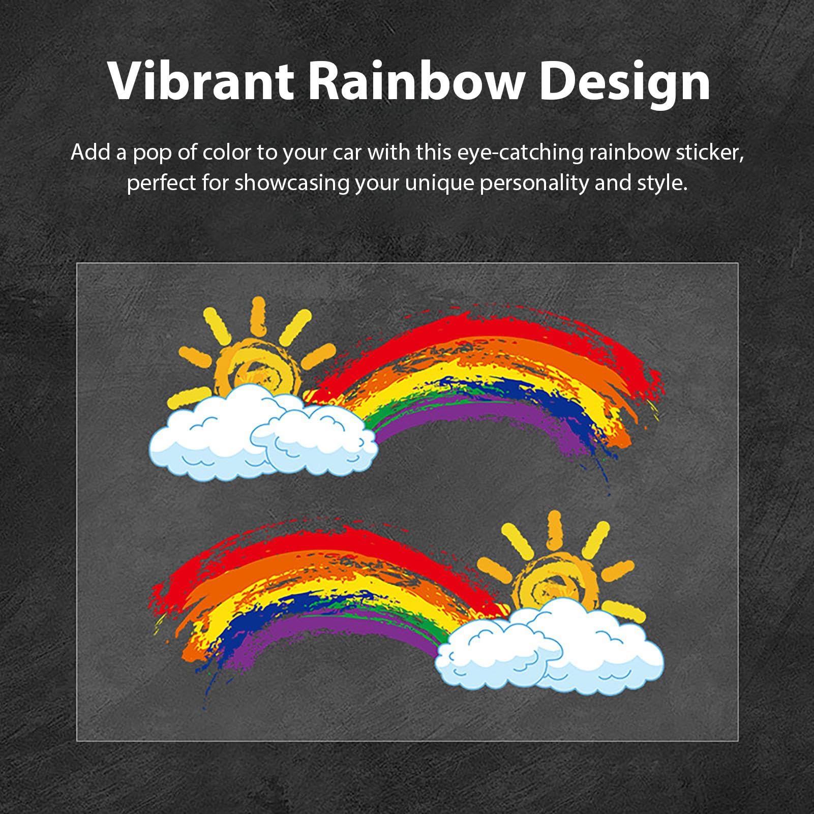 100 Stück Regenbogen-Aufkleber – Niedlich, Wasserdicht, Wiederablösbar, Für Laptop & Mehr