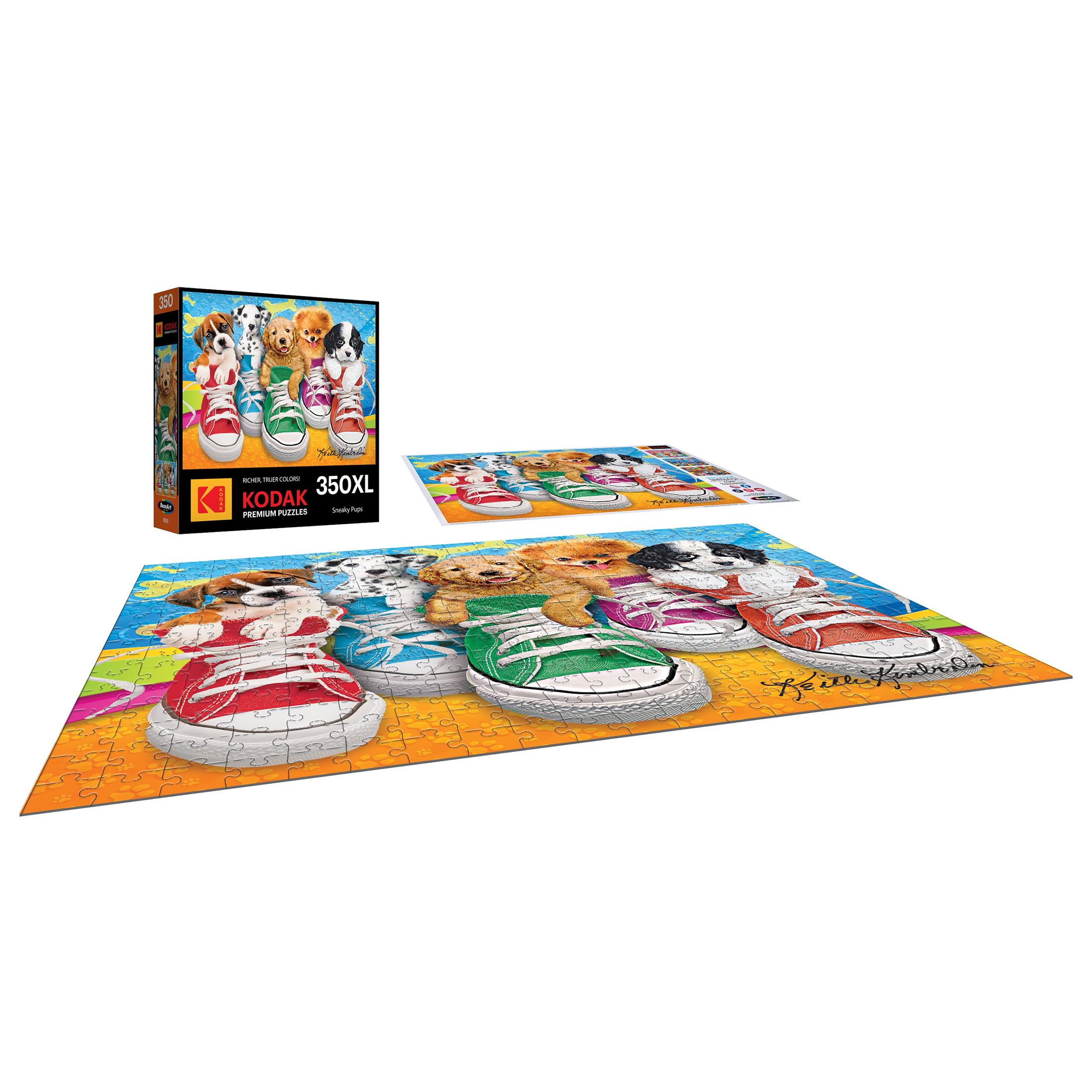 Amazon.com: RoseArt - Kodak - Sneaky Pups - 350 Piece Jigsaw