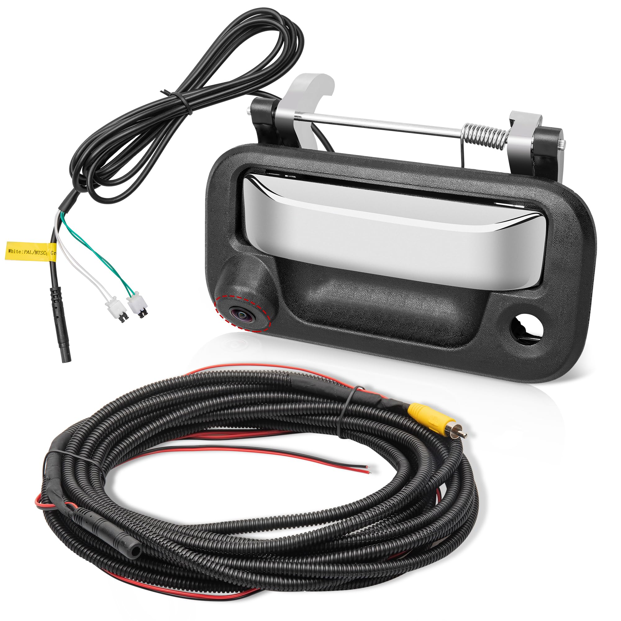 Amazon.com: RED WOLF Chrome Tailgate Handle Reverse Backup Camera