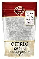 Vista 1 de Bolsa de ácido cítrico de 2 libras, 100% puro, de grado alimenticio y sin OMG, polvo de ácido cítrico para limpieza, bombas de baño, preservación