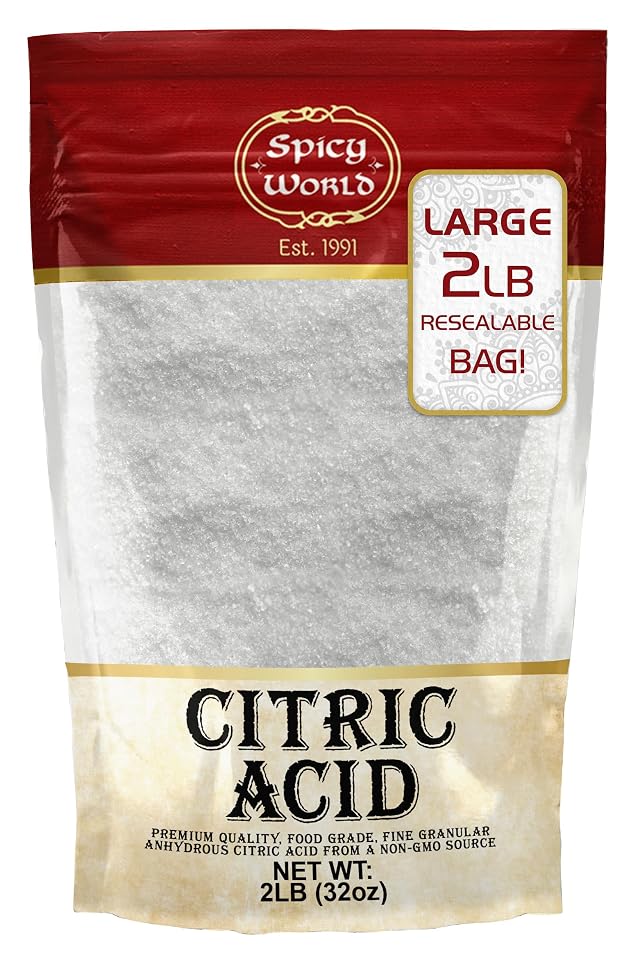 Citric Acid 2 LB Bag - 100 Pure Food Grade Non-GMO - Citric Acid Powder For Cleaning Bath
