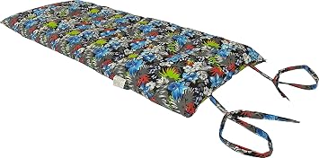 D&D Futon Furniture Tropical Flowers Blue B Traditional Japanese Floor Futon Mattresses, Foldable Cushion Mats, Yoga, Meditation