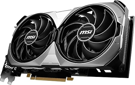 MSI GeForce RTX 4070 Ti Super 16G Ventus 2X OC Graphic Card - NVIDIA GeForce RTX 4070 Ti Super GPU, 16GB GDDR6X 256-bit Memory, 21 Gbps, PCI Express 4 Interface, Upto 2640 MHz, TORX Fan 4.0