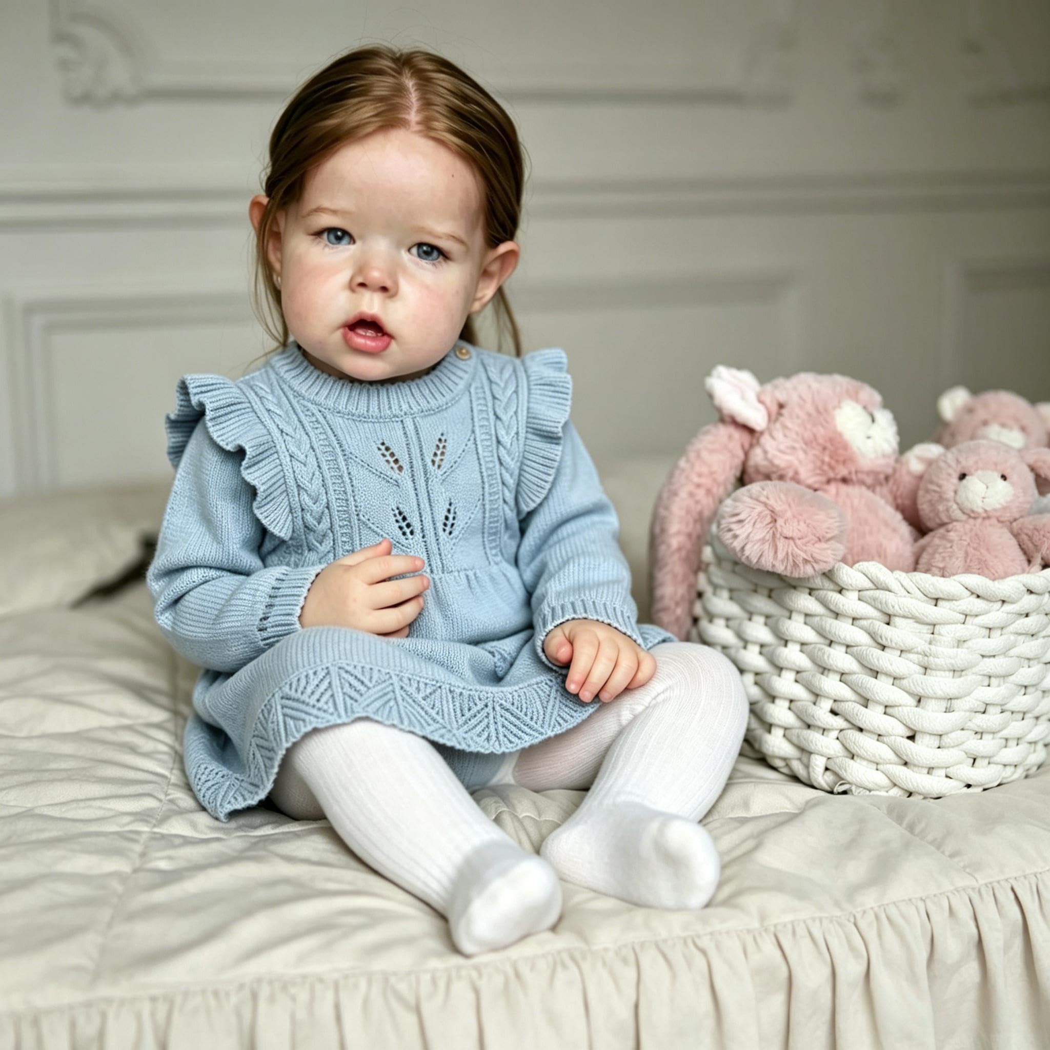 RXDOLL Bambole rinate di grandi dimensioni per bambine da 71 cm, realistiche, con capelli lunghi, realistiche, dall'aspetto realistico, in tessuto vinilico, per ragazze, regali di Natale